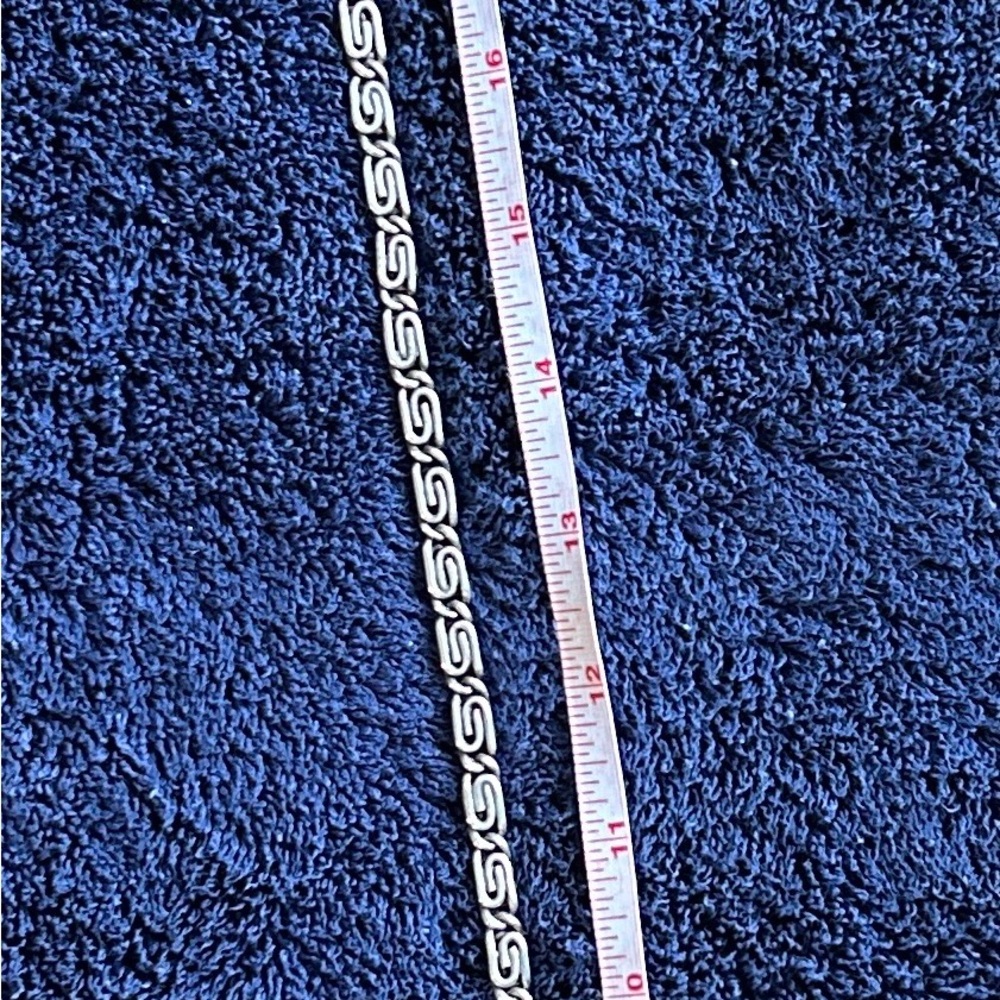 Intricate Silver Patterned Necklace - image 2